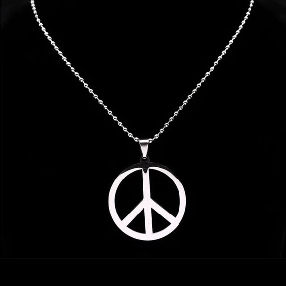 Jewelry - Peace Symbol Stainless Necklace